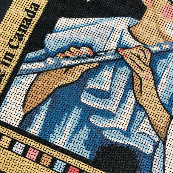 80s Pierrot Love UNUSED Needlepoint Canvas Richart Canada Michel Oks Novelty - Picture 5 of 11